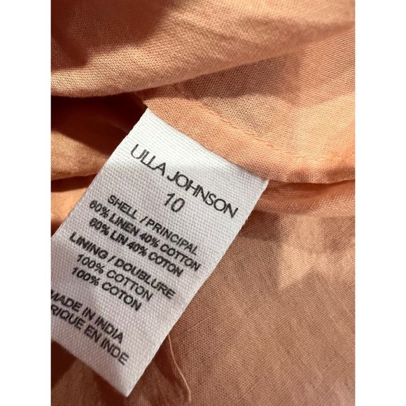 NWT ULLA JOHNSON Savannah Mini Dress Azalea Size 10 - Picture 5 of 7